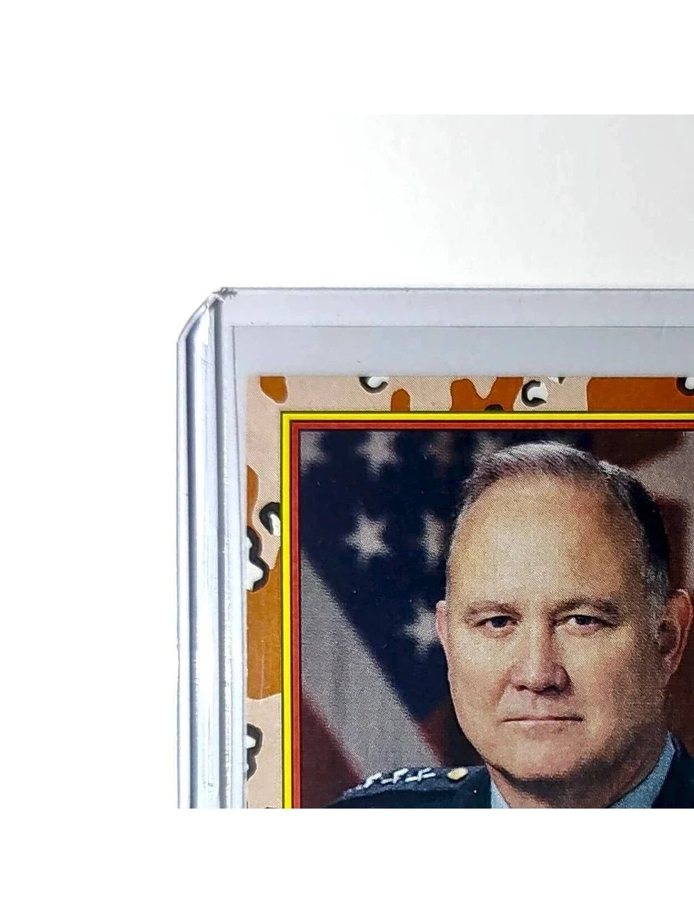 General H. Norman Schwarzkopf 1991 Topps Desert Storm #4 Card - Picture 3 of 10